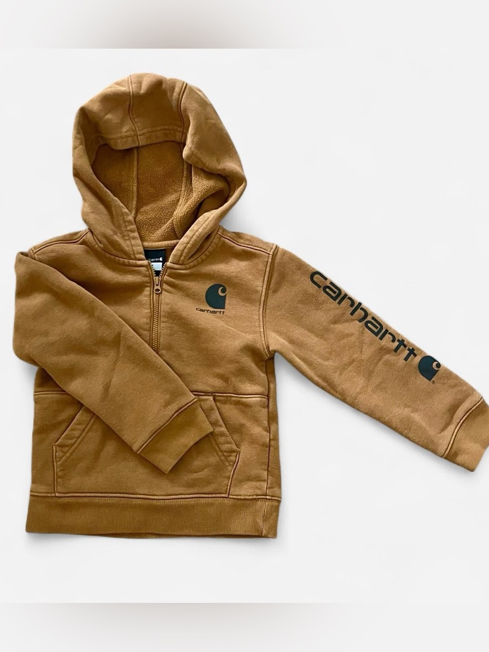Carhartt Toddler Boys' Half Zip Hooded Sweatshirt